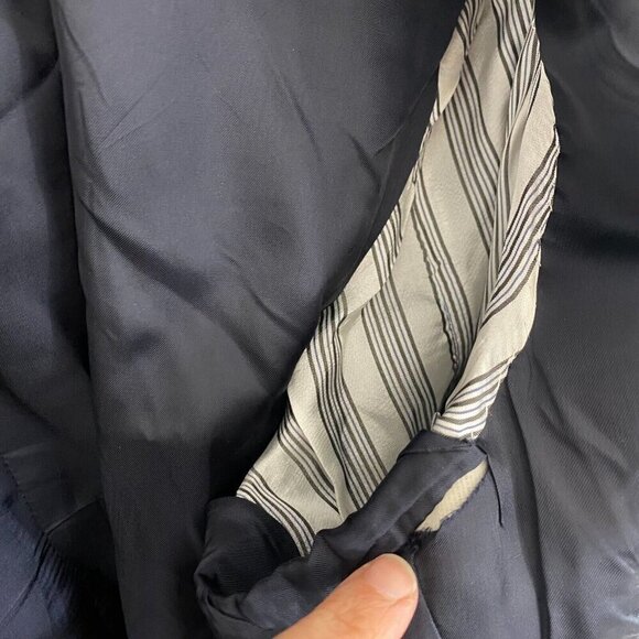 Brooks Brothers 1818 Madison SAXXON Suit Jacket Blazer Size 43R 38W Black Stripe - Picture 4 of 16